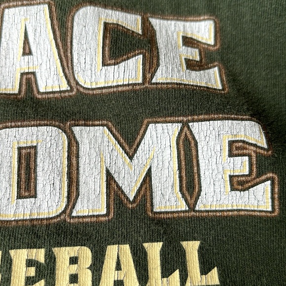 Vintage Mens CAL POLY College Baseball T-Shirt in Green - Picture 9 of 9